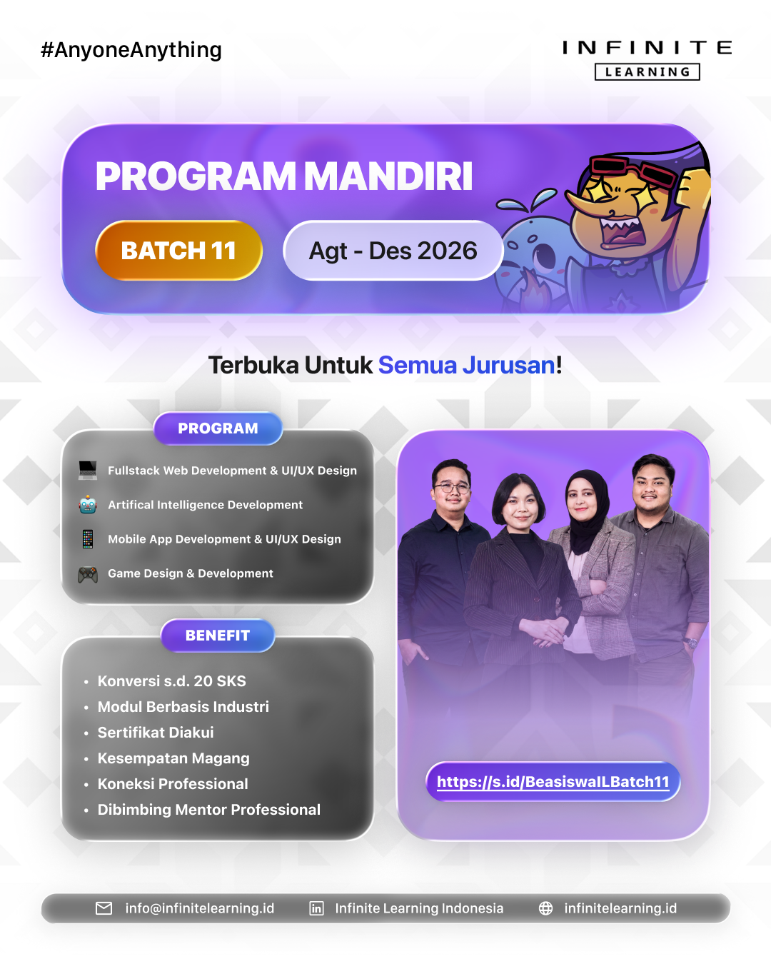 Flyer Program Mandiri Batch 11 Infinite Learning